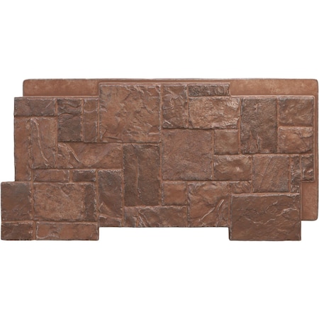 Ekena Millwork Castle Rock Stacked Stone, StoneWall Faux Stone Siding Panel PNU24X48CRYT